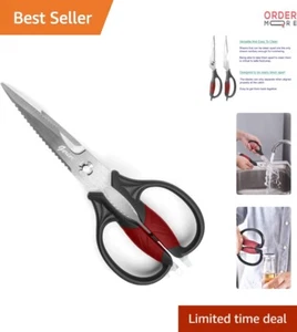 Kitchen Scissors Stainless Steel Heavy Duty Multi-Use Food Prep Shears - Picture 1 of 8