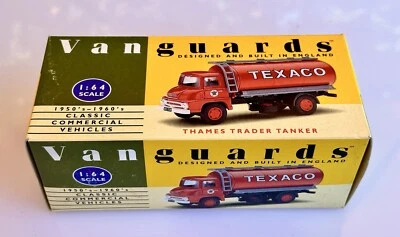 Corgi VANGUARDS 1:64 VA9003 THAMES TRADER TANKER - TEXACO Red - Image 1 of 4