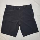 Cool Keep tech Shorts Flat Front Mens actual size 40 10.5 Inch Dark Heather Gray