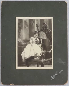 Antique Cabinet Card Photograph Chiquita The Cuban Midget Side Show Freak - Picture 1 of 4