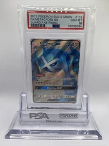 2017 Pokemon SM Guardians Rising #139 Metagross Gx Full Art PSA 10 - Picture 1 of 2