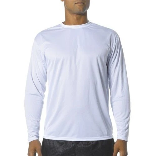 Cooling Moisture Wicking Dri Fit Fishing Shirt UPF 40 + Long Sleeve White - Image 1 of 1