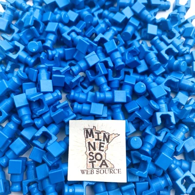 50 NEW Knex Blue Rod End Connectors - Standard K'nex Rare Parts - Image 1 of 3