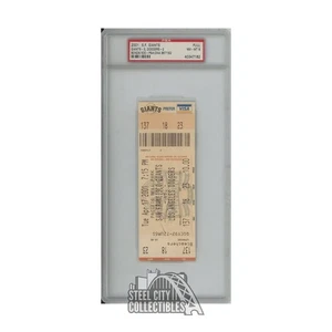 Barry Bonds Autographed San Francisco 500 Home Run 2001 Ticket -PSA/DNA 8(Faded) - Picture 1 of 1