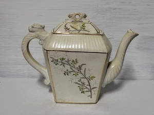 Dragon Teapot Iron Stone China Glazed Olive Tree Decor - Picture 1 of 7