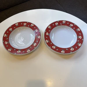 Paar Villeroy & Boch Switch 1 Ava rot Suppen-/Salatschüsseln Germany EUC - Bild 1 von 8