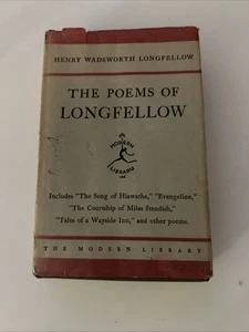 THE Poems of Longfellow by Henry Wadford Longfellow FIRST Modern Library Ed - Picture 1 of 5