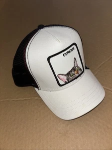 Goorin Bros Cat Curious Trucker Hat Black/Gray Rare Snapback - Picture 1 of 9