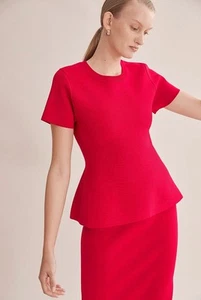 COUNTRY ROAD Compact Milano Knit Short Sleeve Top Sz XXS BNWT Corporate business - Picture 1 of 6