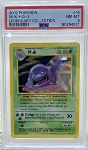 Pokemon TCG 2002 ENGLISH Legendary Collection Muk holo 16 BGS 8 - Picture 1 of 4