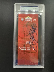 Bob Stoops signed handsigniert 2021 Alamo Bowl Ticket Stub PSA/DNA Final Game OU - Bild 1 von 2