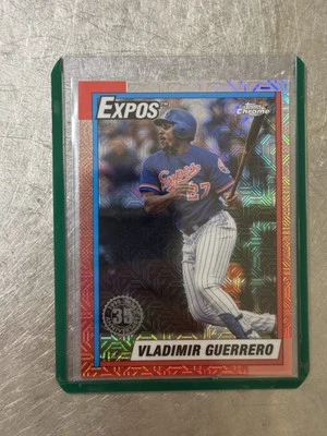 Vladimir Guerrero 1990 Topps Chrome Mojo 2025 Topps Series 1 Montreal Expos - Image 1 of 4