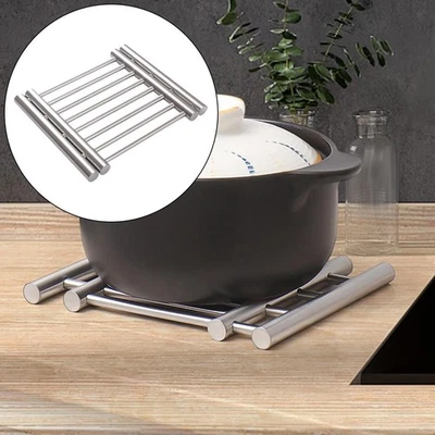 Tappetino per altura in acciaio inossidabile per pentole e pentola resistente al - Immagine 1 di 4