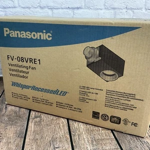 Panasonic FV-08VRE1 Whisper Recessed Ceiling Flush Mount Exhaust Fan+Light NEW - Picture 1 of 5