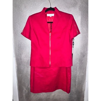 Vestido Tahari Oficina Negocios Informal Evento Fecha Noche Verde Encaje Rucked  Foto 1 de 4