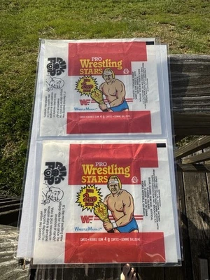 WWF Pro Wrestling Stars Series 2 Wrappers Only – Hulk Hogan – Lot of 2 - Image 1 of 4