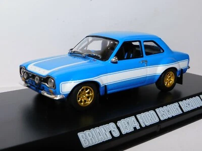 GREENLIGHT 1974 FORD ESCORT RS2000 MK I BLUE FAST & FURIOUS 1/43 86222 - Image 1 of 4