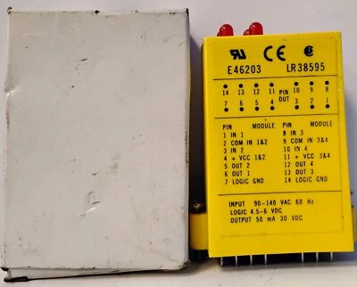 Crouzet Gordos IAC-5Q 90-140 V AC 4-Channel Plug-In I/O Module - Image 1 of 4