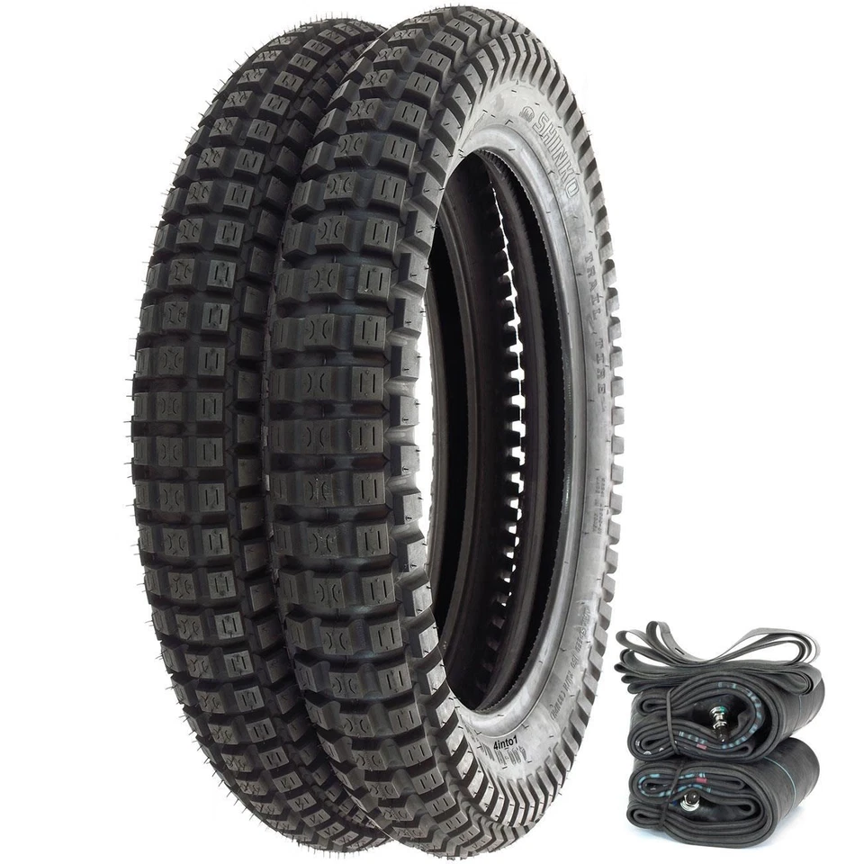 Shinko SR241 Tires Tubes & Rim Strips Set Moto Motocross Honda CRF250R 04-18 Foto 1 de 1