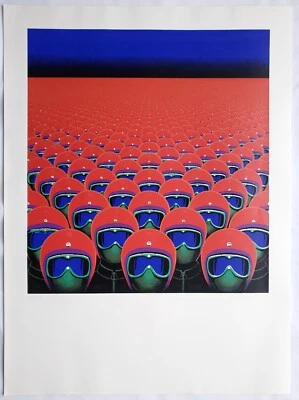 Grafik Print Siebdruck Reihung Brommers Otfried Mahnke  1997 - Bild 1 von 4