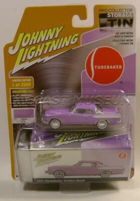 1957 '57 STUDEBAKER GOLDEN HAWK V/A COLLECTOR STORAGE TIN JOHNNY LIGHTNING 2021 - Image 1 of 3