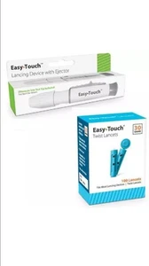 Easy Touch Lancing Device with Ejector, 5 Depth Settings + 100 30G Lancets - Picture 1 of 1