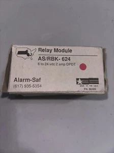 RELAY MODULE WITH FORM C CONTACTS ALARM SAF AS/RBK - 624 - 6-24 VDC APPLICATION - Picture 1 of 2