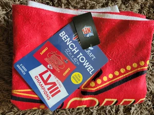 Super Bowl 58 Champions Kansas City Chiefs 22x42 DS Player Celebration Towel - Picture 1 of 2