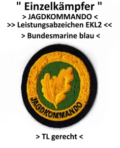 " Einzelkämpfer/Jagdkommando EKL 2 " BW/Mar Tätigk. Abzeichen " SEHR RAR " - Bild 1 von 1