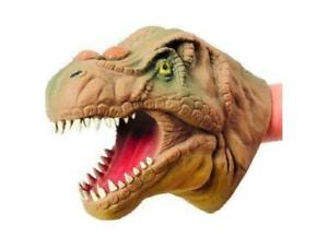 T-Rex Dinosaur Hand Puppet (One) Stretchy Soft Rubber Dino Party Christmas Gift