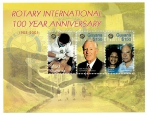 Guyana - 2005 - Rotary Centenary - Sheet Of 3 - MNH - Picture 1 of 1