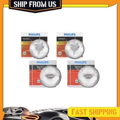 Bombilla de faro Philips 4 piezas para Buick Electra 1967-1970 luz alta + haz bajo_WT Foto 1 de 4