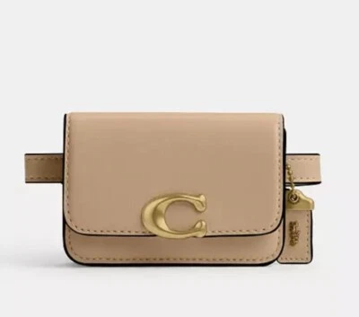 NWT Coach Leather Bandit Card Case Belt Bag Wallet CM433  Color: Brass/ Tan - Image 1 of 4