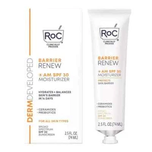 RoC Barrier Renew AM Moisturizer For All Skin Types SPF 30 ~ 2.5fl.oz./74ml - Picture 1 of 1