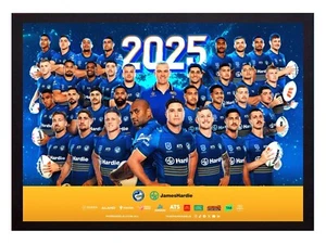 Framed 2025 Parramatta Eels NRL Rugby League Football Poster - 62cm x 44.5cm - Picture 1 of 4