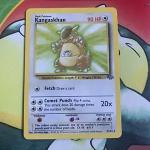 Pokemon TCG Kangaskhan Jungle Set Non Holo Rare 21/64 Nm - Picture 1 of 2