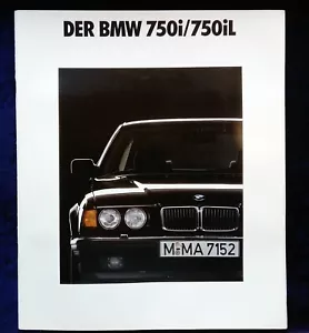 BMW 7er, E 32, 750i / 750iL Prospekt,  2.1990,   Sonderprospekt, Großformat - Picture 1 of 7