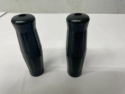 Empuñaduras de bicicleta de calle para botella de coque en escamas de metal negro estilo vintage Suzuki 7/8" 130MM Foto 1 de 4