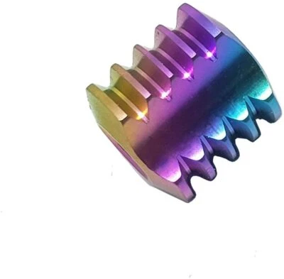 Anodized Titanium Ti Parachute Cord Knife Tool Lanyard Bead pendant MGE-R - Image 1 of 4