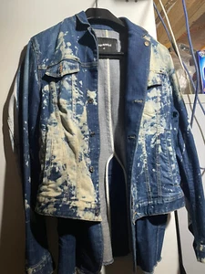 Dsquared Bleached Mens Denim Jacked Dsquared2 - Picture 1 of 5