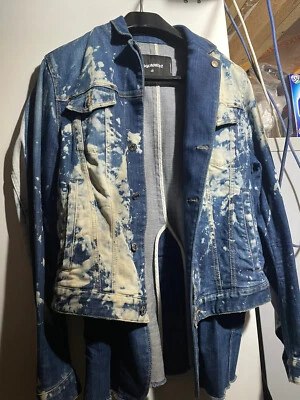 Dsquared Bleached Mens Denim Jacked Dsquared2 - Image 1 of 4