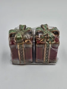 SET CERAMICA DI 2 REGALI CONFEZIONATI SALE E PEPE SHAKER Arco di Natale - Foto 1 di 1