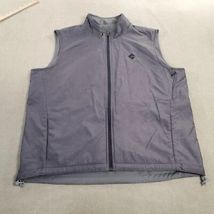 Peter Millar Crown Sport Vest Mens Extra Large Blue Gray Reversible Jacket Golf* - Picture 1 of 10