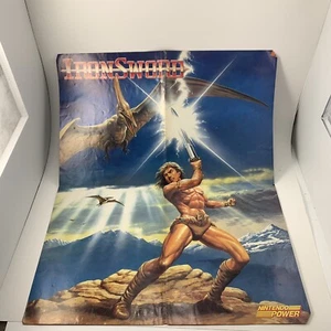 ORIGINAL Vintage 1989 Nintendo Power Club Willow Ironsword Poster NES 16x19 - Picture 1 of 14