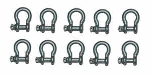 Paquete de 10 5/16" Galvanizado en caliente US BOW SHACKLE 1,000 Pound WLL BOAT MARINE - Imagen 1 de 1