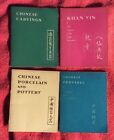 LOT OF 4 BOOKLETS 1944 CHINESE PROVERBS CARVINGS PORCELAIN POTTERY KUAN YIN 