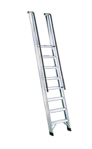 SCALA ALLUMINIO PER ACCESSO A SOPPALCHI O PIANI RIALZATI (h. SBARCO m 2,57) 10GR - Foto 1 di 3