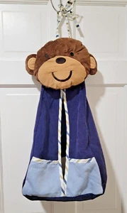 Carters Kidsline Monkey Rockstar Nursery Diaper Stacker- Blue - Picture 1 of 10