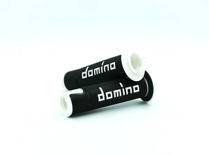 Domino Road & Race Black & White A450 Full Diamond Grips to fit Can-Am Bikes - Picture 1 of 1