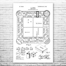 Landlords Game Patent Poster Print 12 SIZES Board Game Wall Art Game Player Gift